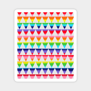 Rainbow Fade Geometric Magnet