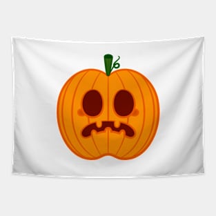 Concerned Blushing Pumpkin Tapestry