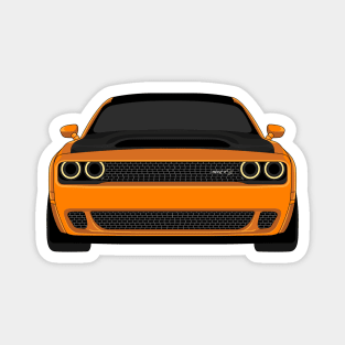 DODGE DEMON FRONT ORANGE Magnet