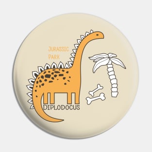 Dinosaur Diplodocus Pin