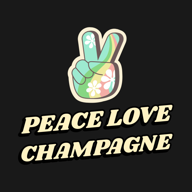 Peace Love Champagne Yoga and Wine by Green Zen Culture