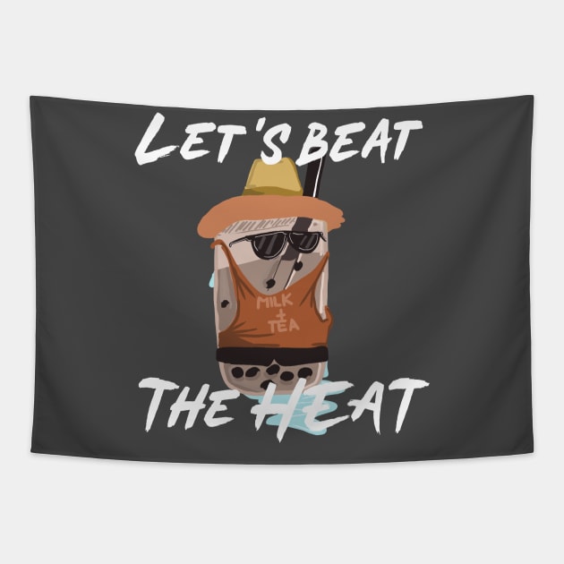 Let's Beat the Heat Milk Tea Summer Design 1 Tapestry by CreamPie