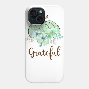 Grateful pumpkin green Phone Case