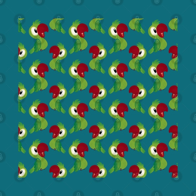 Bird Pattern, Parrot Pattern, Seamless Pattern by MarjanShop