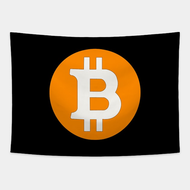 BITCOIN SYMBOL Tapestry by jcnenm