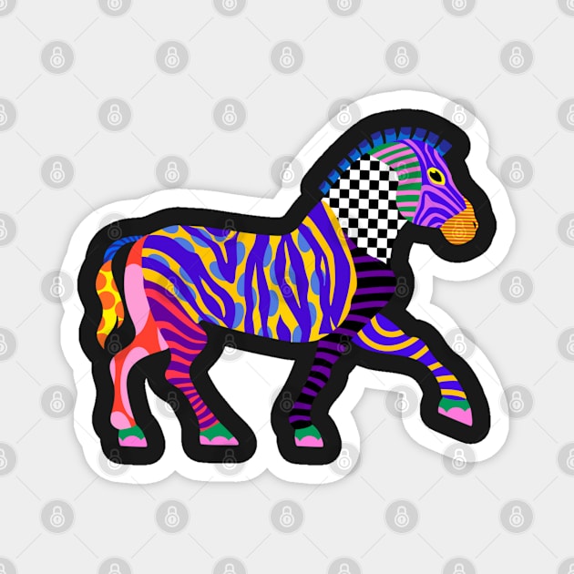 Geometrical Zebra ? Magnet by maddula