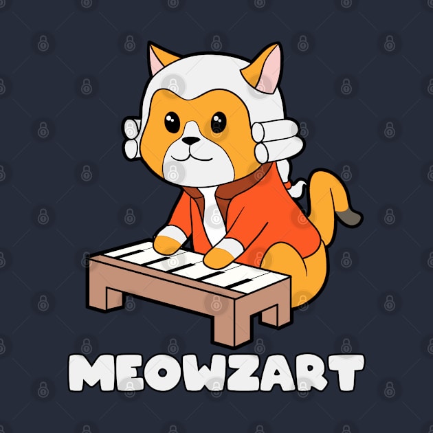 Meowzart Kitty Piano Funny Cat Pun Classical Music by Blink_Imprints10