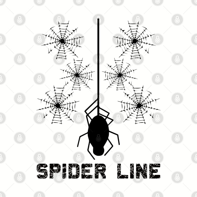 Black Spider Line by anbartshirts