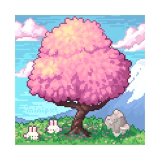 Pixel Sakura bunnies T-Shirt