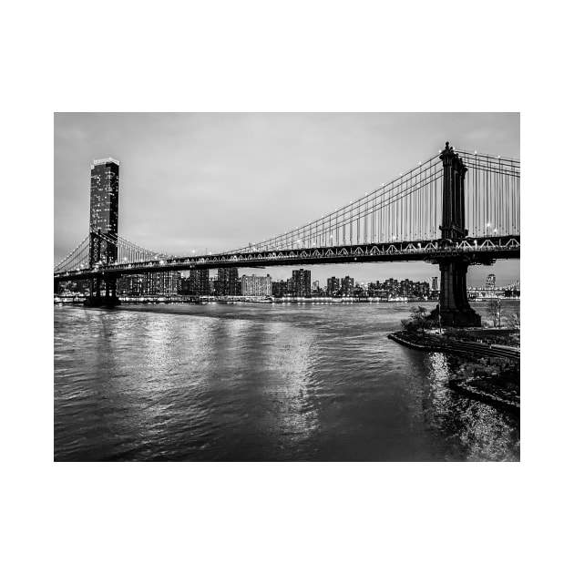 Manhattan Bridge B&W by cbernstein