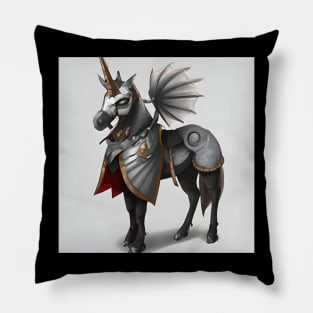 Armored unicorn Pillow