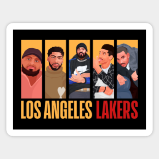 La Lakers Stickers Teepublic
