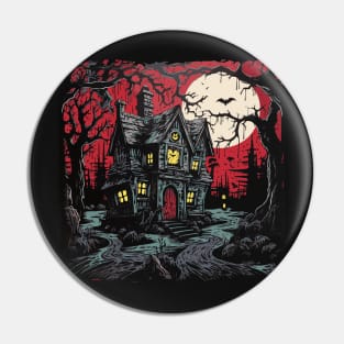 Goth Mansion Haunted House Fairytale. Haunted House Mansion Pin