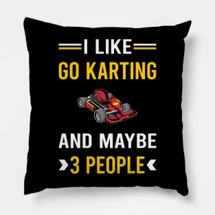 3 People Go Karting Go Kart Karts Pillow