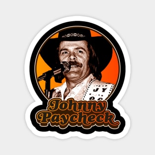 Retro Johnny Paycheck Tribute Magnet