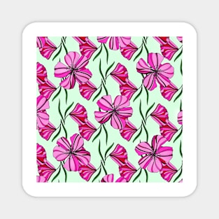 Flowers and leaves pattern Magnet