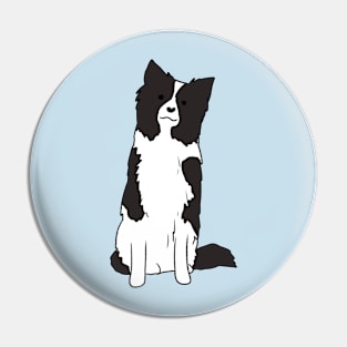 border collie illustration Pin