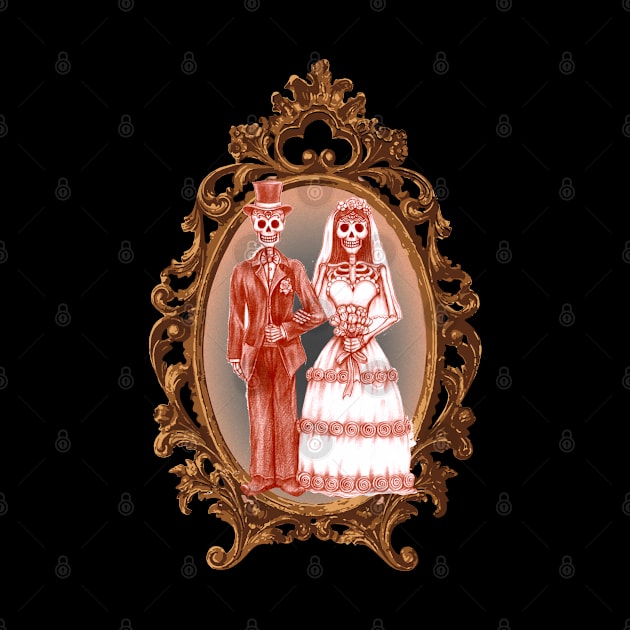 Bride and Groom Day of the Dead by Mazzlo Shop