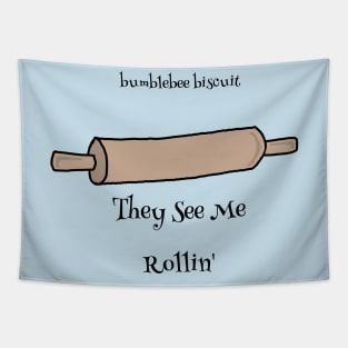 Rollin' by Bumblebee Biscuit Tapestry