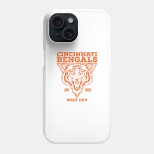 bengals retro vintage emblem Phone Case