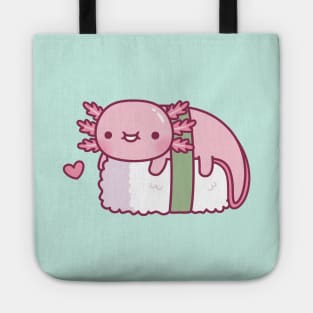 Cute Axolotl Sushi Doodle Funny Tote