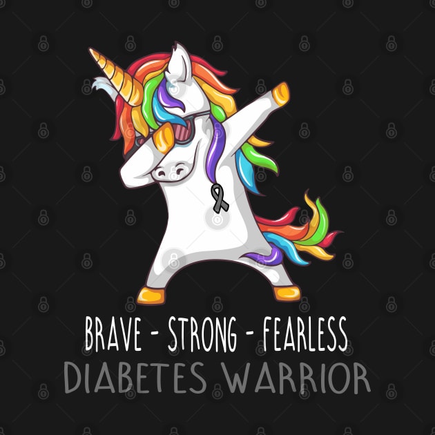 Brave Strong Fearless Diabetes Support Diabetes Awareness Gifts by ThePassion99