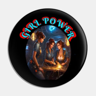 Girl Power welders Pin