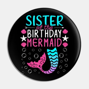 Family Matching Sister Of The Birthday Mermaid Pin