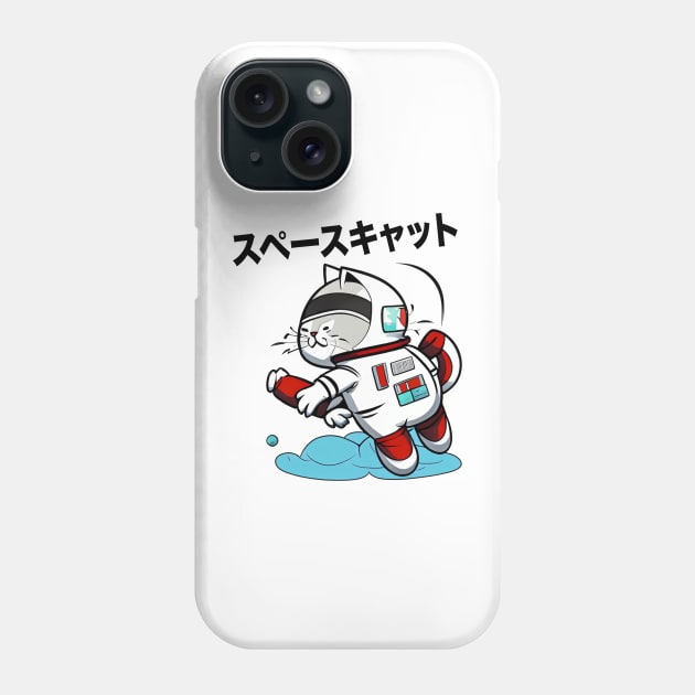 SPACE CAT JAPANESE Phone Case by geeklyshirts