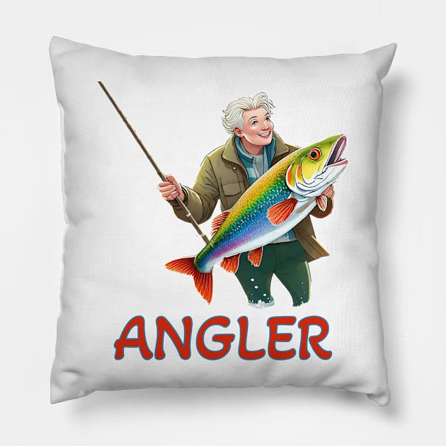 Angler Pillow by ArtShare