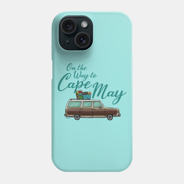 On the Way to Cape May Phone Case by mcillustrator