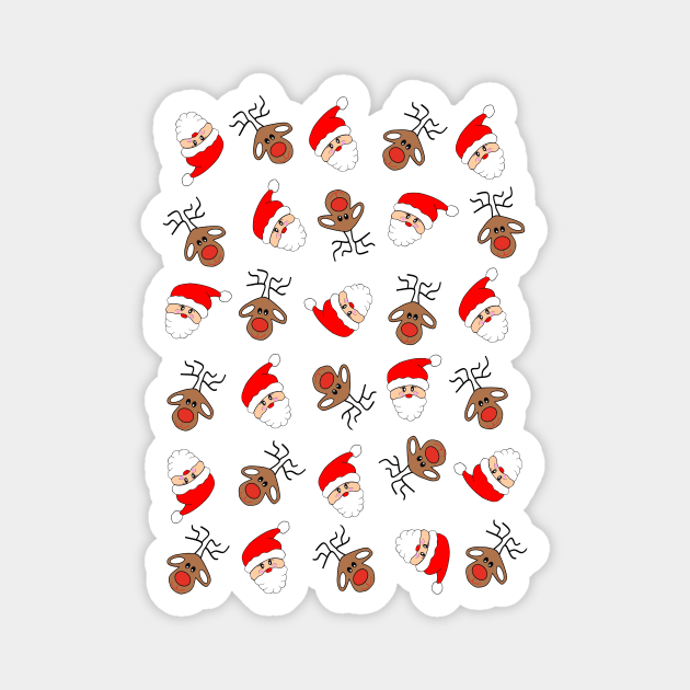 FESTIVE Merry Christmas Funny Santa Claus Magnet by SartorisArt1