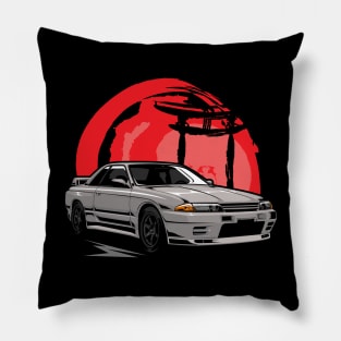 Nissan Skyline R32 Apparel, Bnr, Japanese Racecar, JDM Tshirt, rb26, Car Fans, Car Guys Gift Idea, Car Enthusiast, Car Lovers Pillow