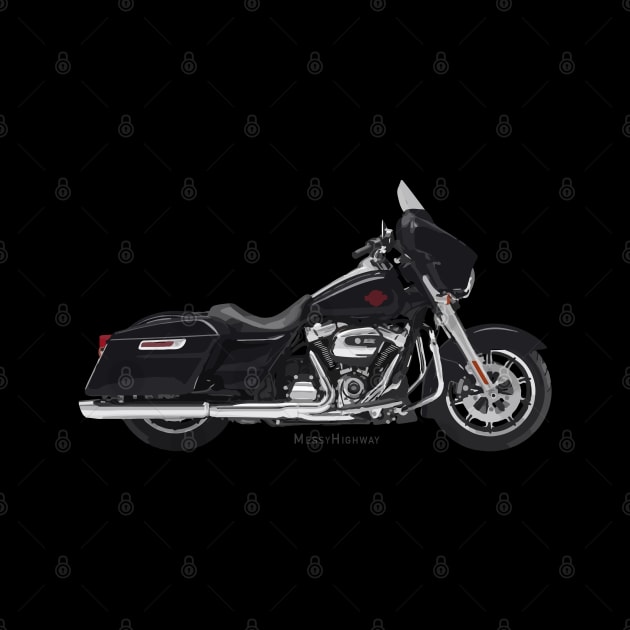 Harley-Davidson Electra Glide Standard black,  s by MessyHighway