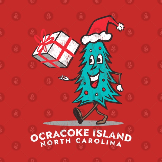 Ocracoke Island, NC Vacationing Christmas Tree by Contentarama