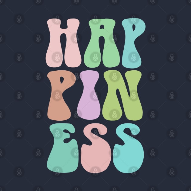 Happiness - Cute Pastel Typography Design by DankFutura