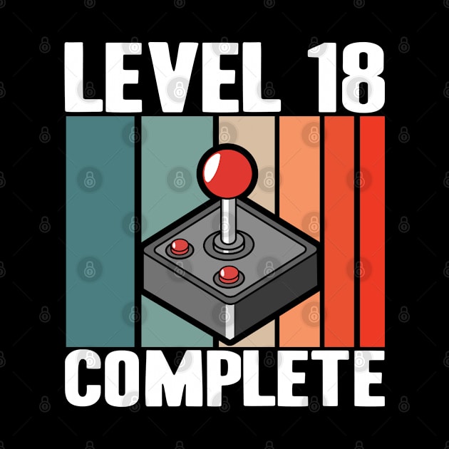 Level 18 Complete 18th Birthday 18 Years Gamer 2002 by Kuehni