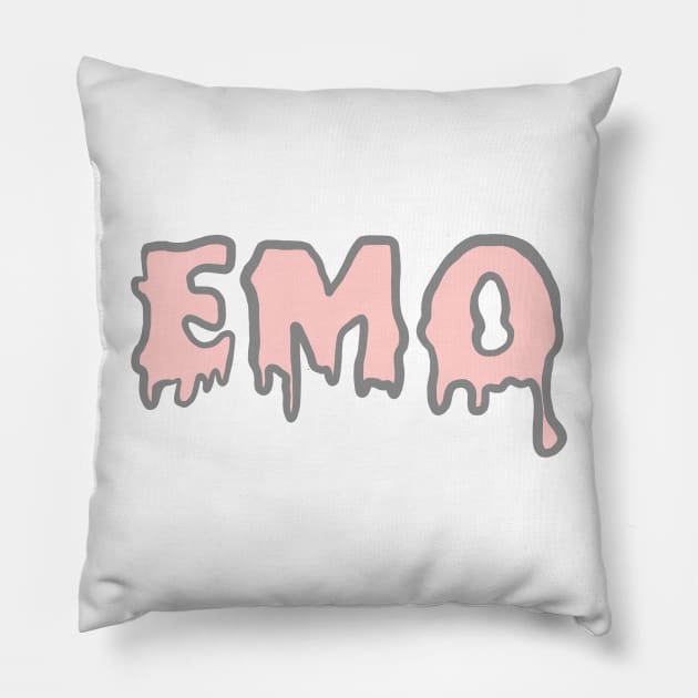 Pink EMO Pillow by JuliesDesigns