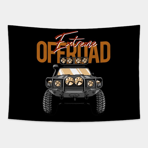 Extreme sport Offroad Tapestry by Wagum Std