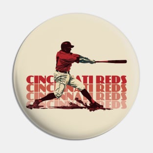 Retro Cincinnati Reds Slugger Pin