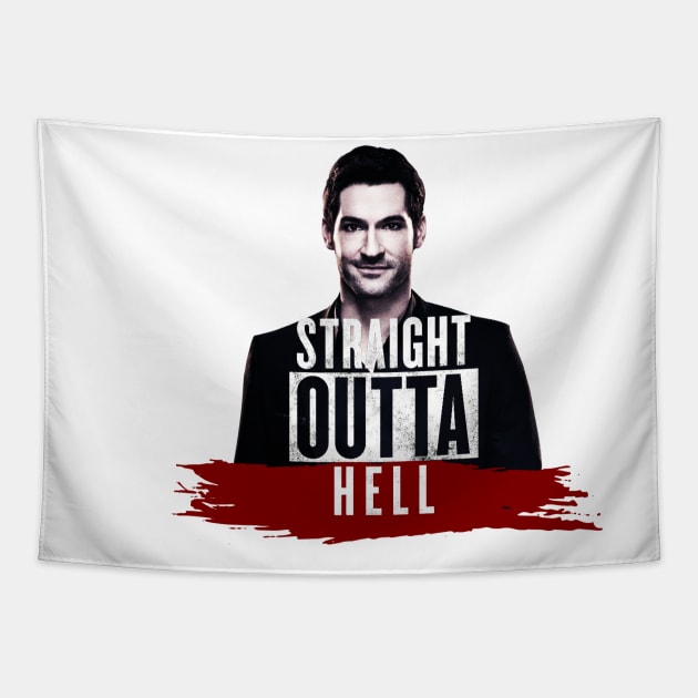 Straight Outta Hell - Straight Outta Hell - Tapestry | TeePublic