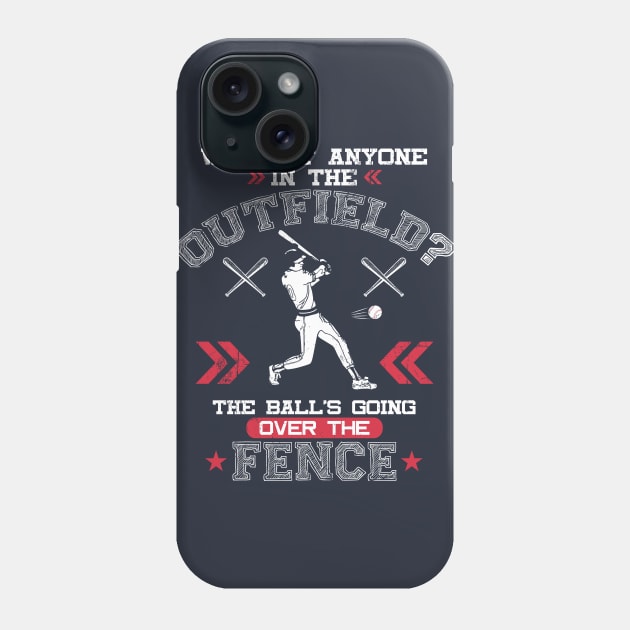 The Ball's Going Over the Fence Phone Case by jslbdesigns