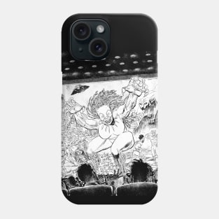 MSAB! BlackPantherBlackout poster art Black and White Phone Case