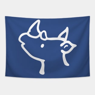 Rhino (white) Tapestry