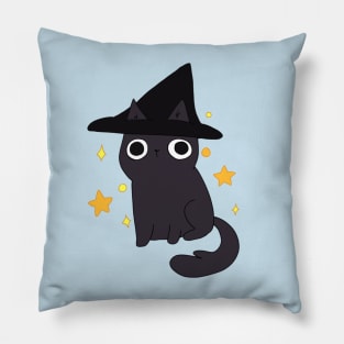 Cute wizard cat Pillow