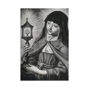 St Clare of Assisi Italian Catholic Saint Clare of Assisi T-Shirt