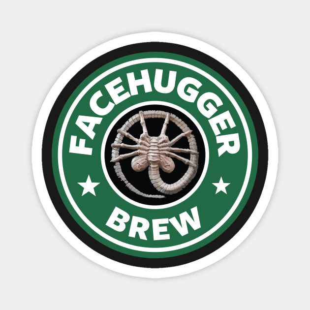 Alien Facehugger Brew Coffee Starbucks Magnet by Rebus28