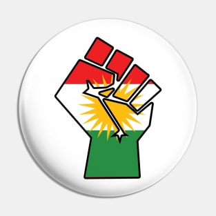 Kurdish Fist of Resistance Pin