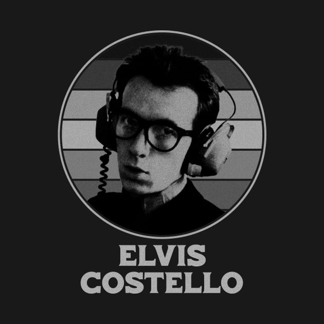 retro Elvis Costello by Gummy Store