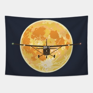 Cessna 172 Full Moon Tapestry